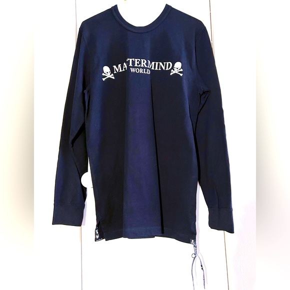 Mastermind Japan Signature Unisex Oversize Long sleeve Sweatshirt Black - Picture 1 of 4